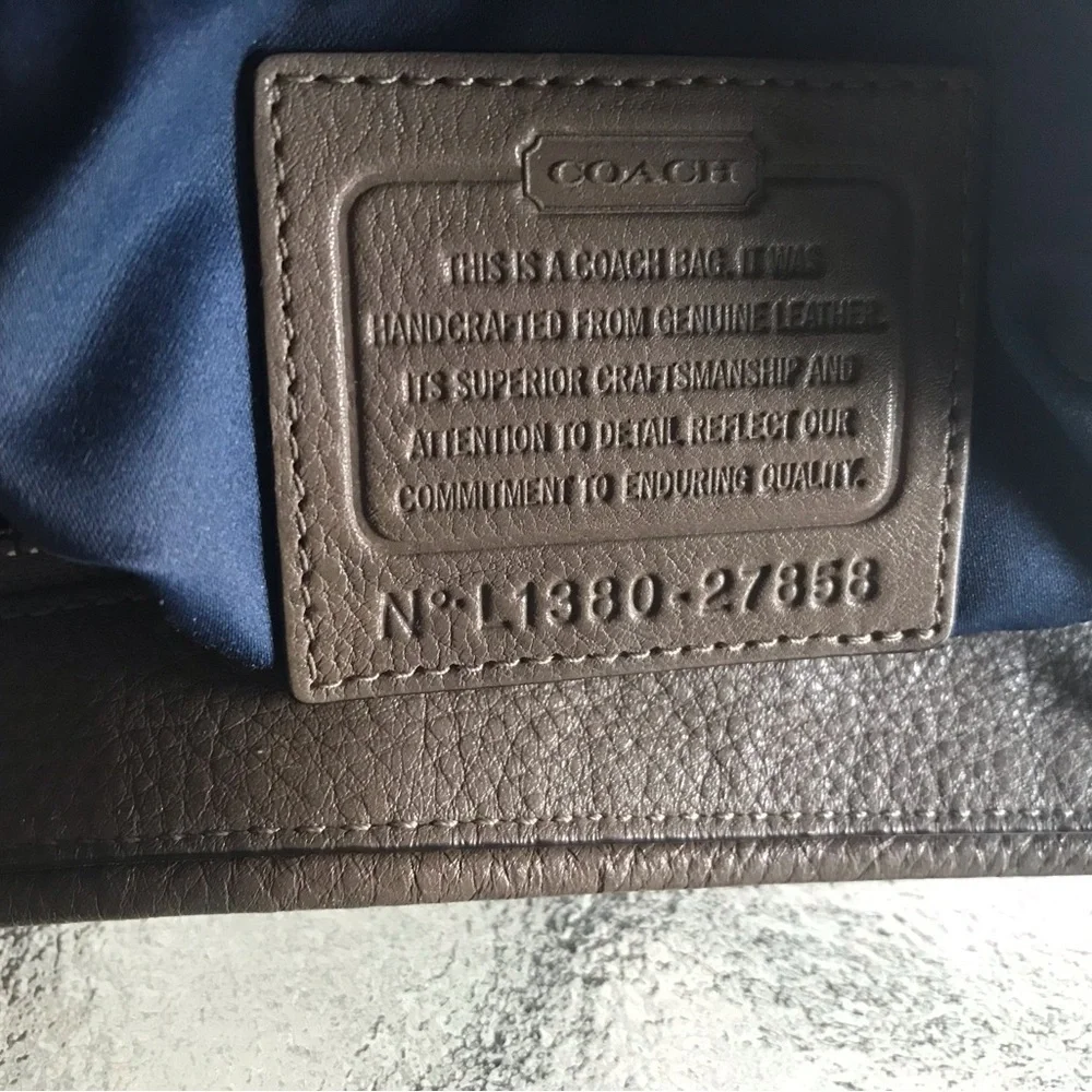 Coach Brown Leather Hobo Bag No L1380-27858